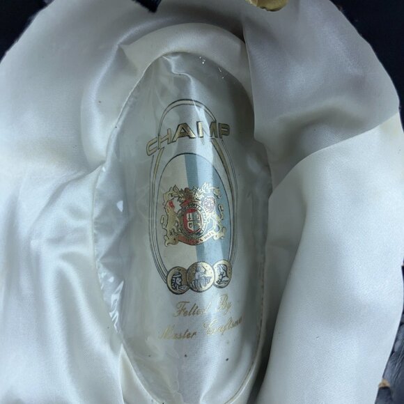 VTG 50s Champ Fedora Hat Men Size 7 Master Felt Craftsmen Kasmir Finish Made USA - Picture 6 of 11